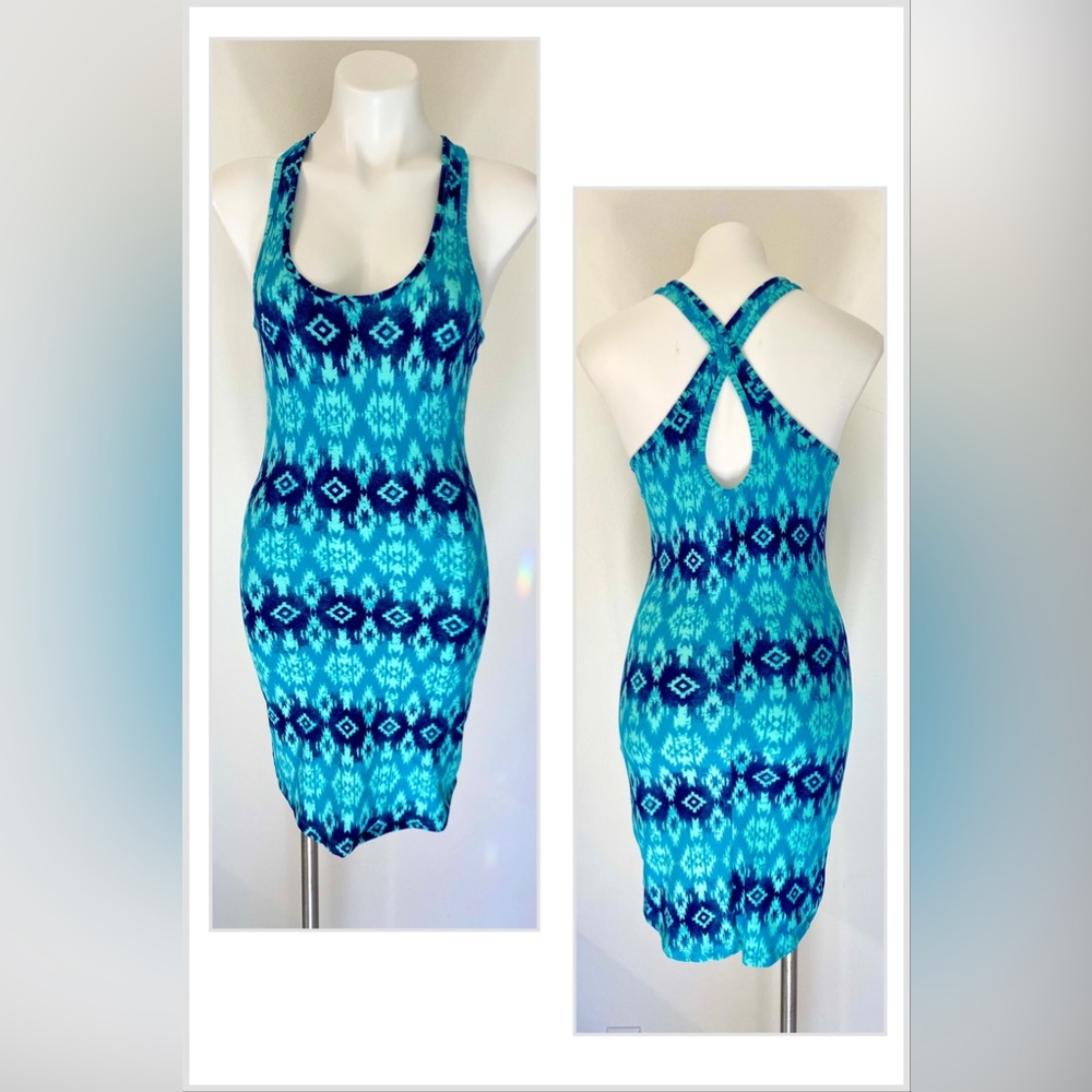HOT KISS Aztec Print Bodycon Dress